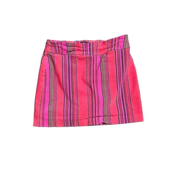 VERSONA Multi Color Vertical Stripes Skort Size 10 - Picture 2 of 4